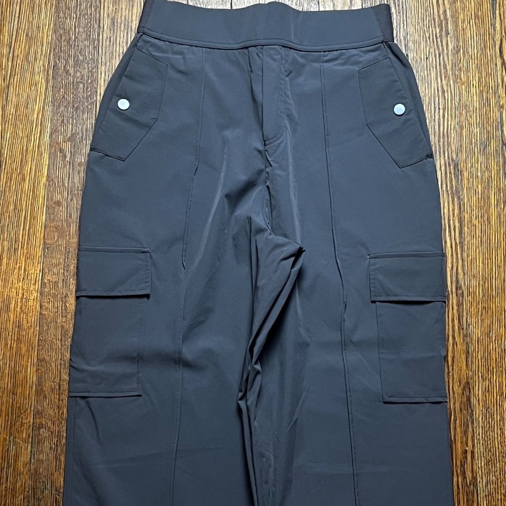 NWT Halara High Waisted Multiple Pockets Wide Leg Casual Cargo Pants Small - Picture 7 of 10